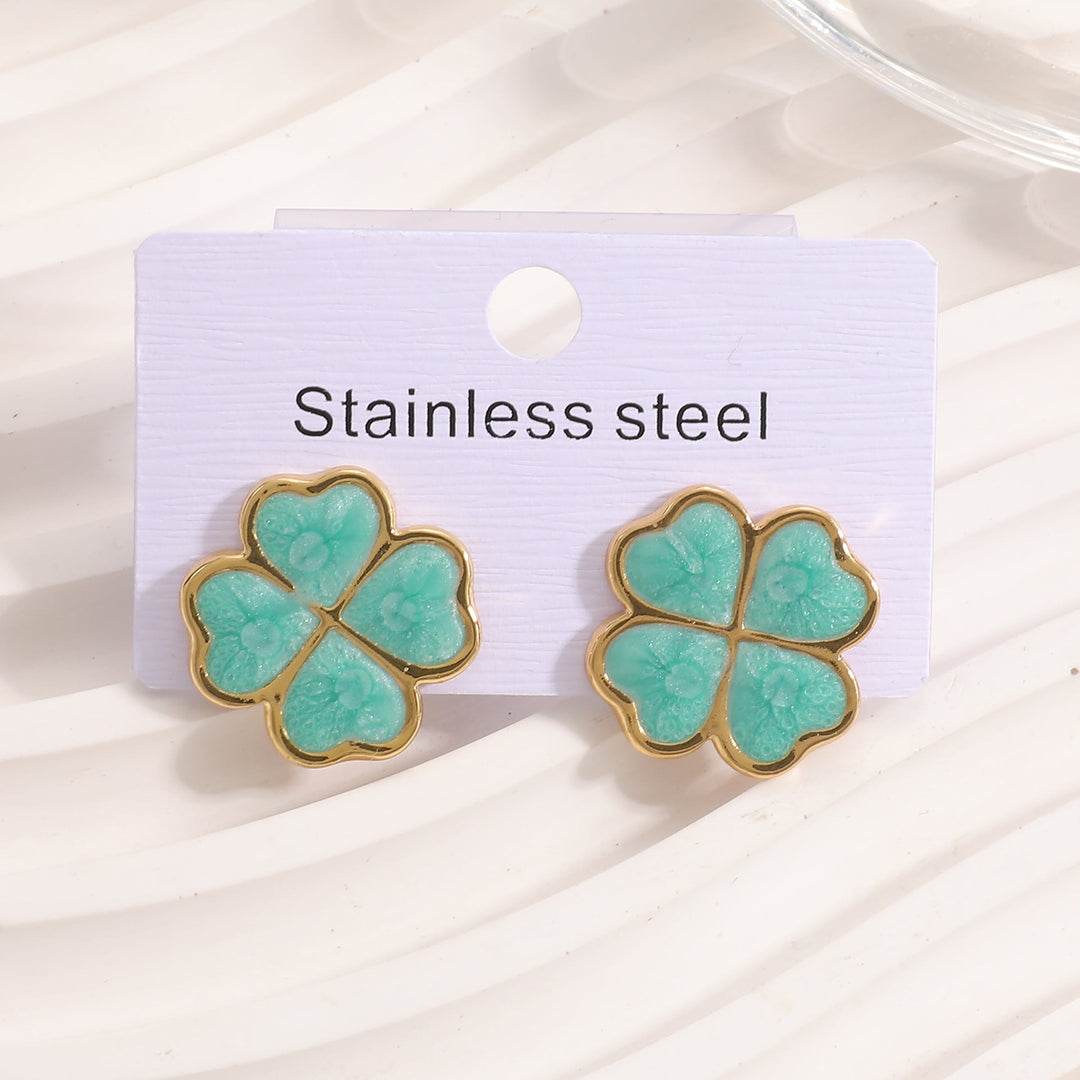 Ladies earrings in elegant cloverleaf design Nin Boutique