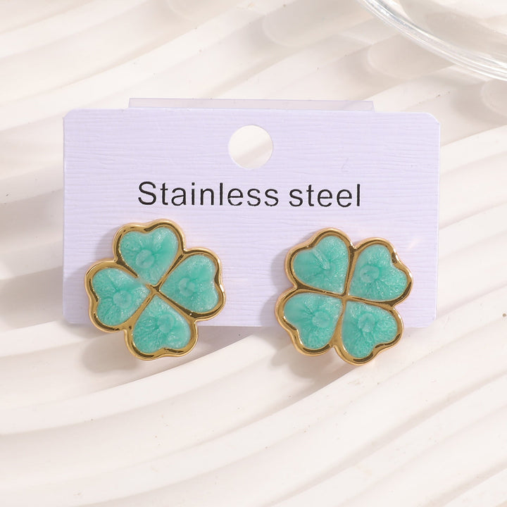 Ladies earrings in elegant cloverleaf design Nin Boutique