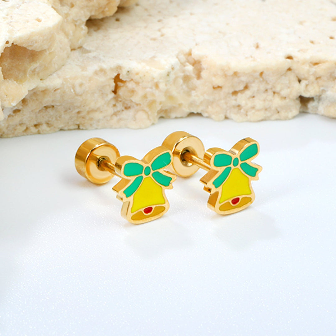 Women's earrings with embellished bell pendant Nin Boutique
