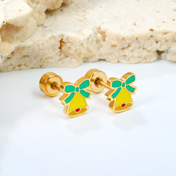 Women's earrings with embellished bell pendant Nin Boutique
