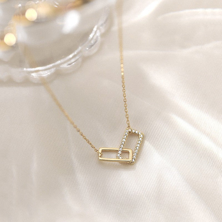 Women's necklace with modern, geometric pendants Nin Boutique