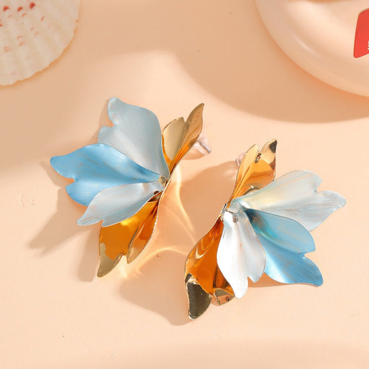 Ladies earrings with intricate petal design Nin Boutique