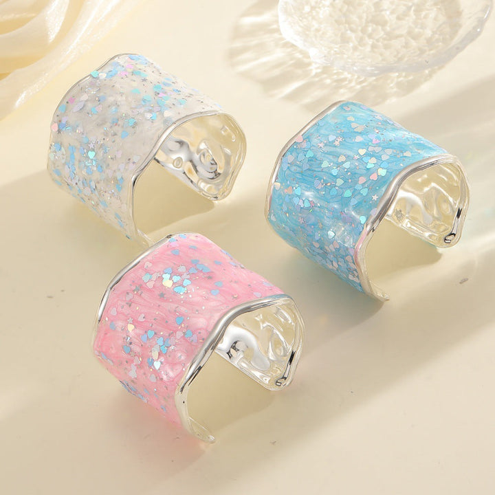 Women Glittering Ring made of high-quality epoxy resin Nin Boutique