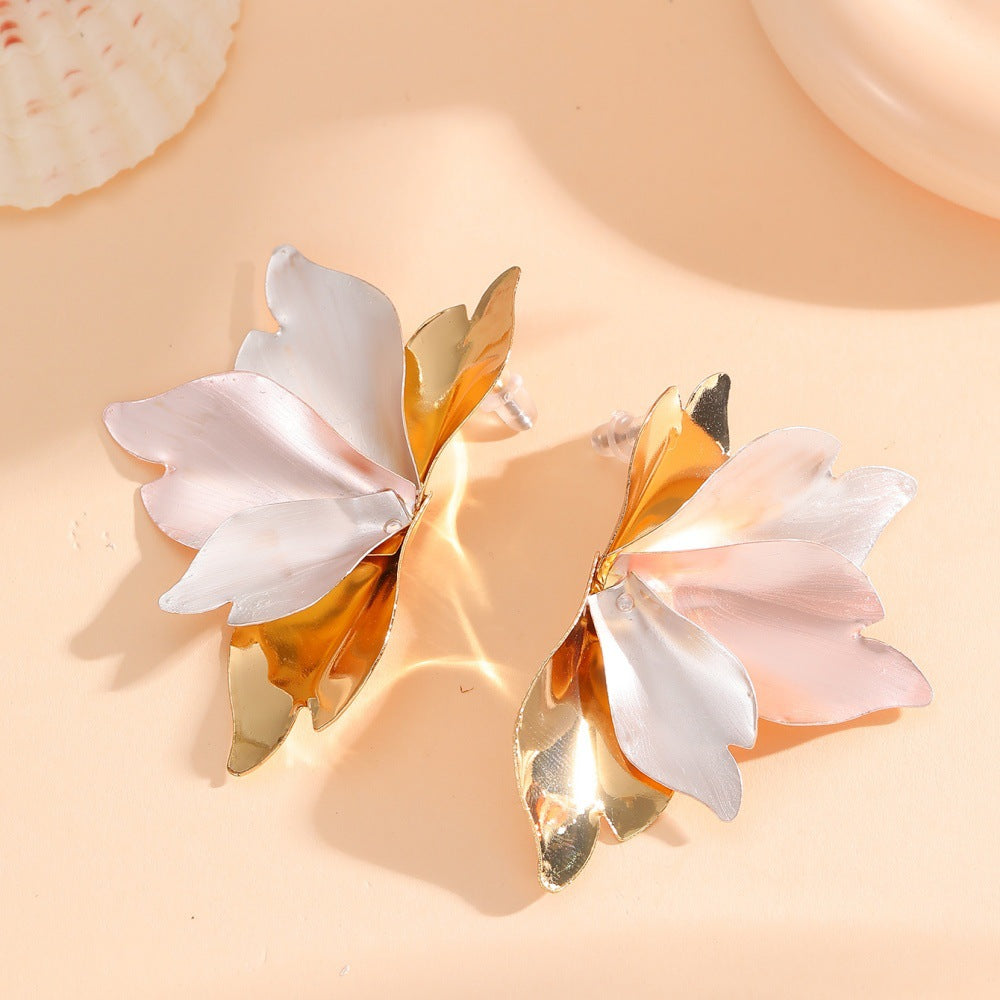 Ladies earrings with intricate petal design Nin Boutique