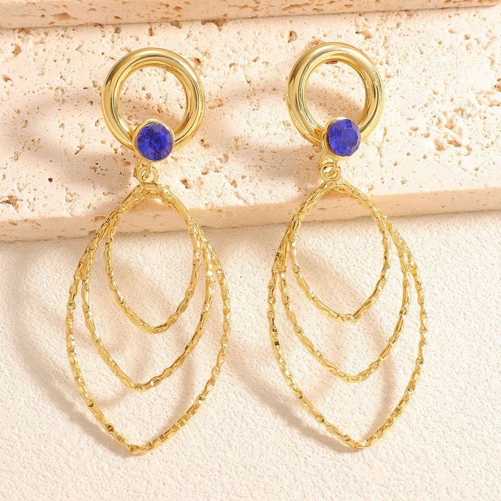 Women’s earrings with luxurious, layered design Nin Boutique