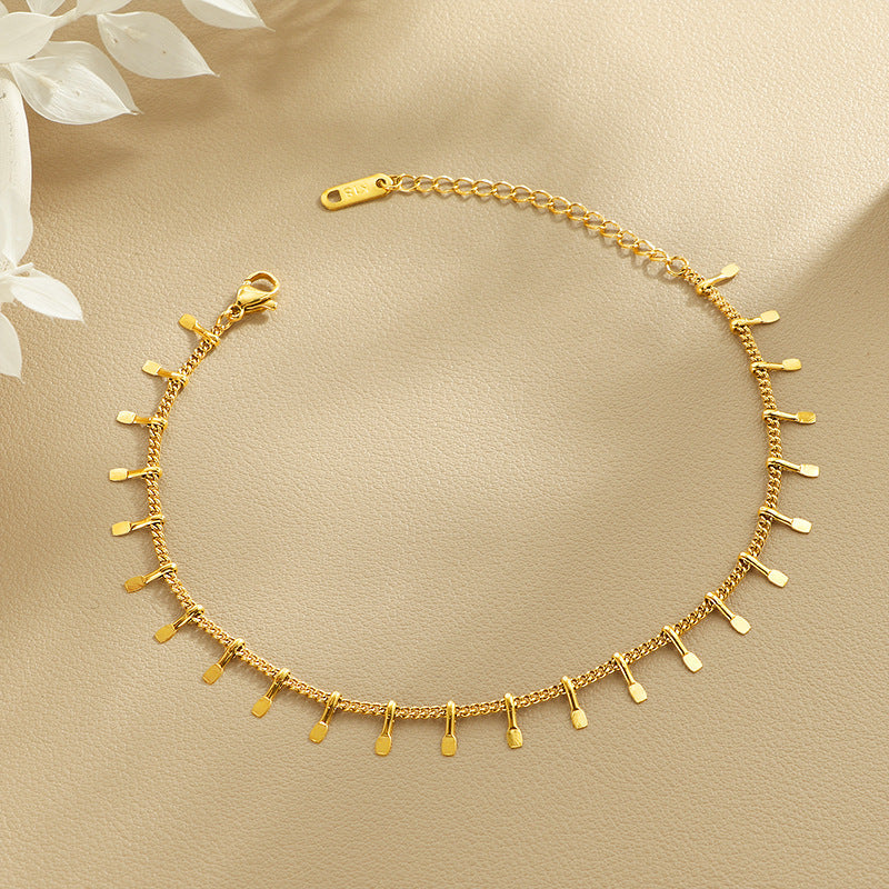 Women's Elegant Ankle Bracelet with Filigree Charms Nin Boutique