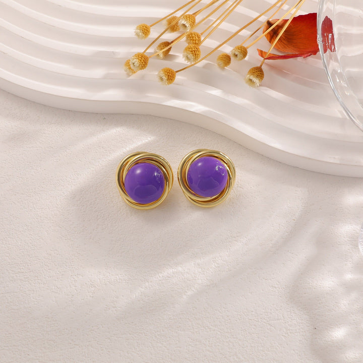 Women’s earrings with elaborate design and luminous accent Nin Boutique