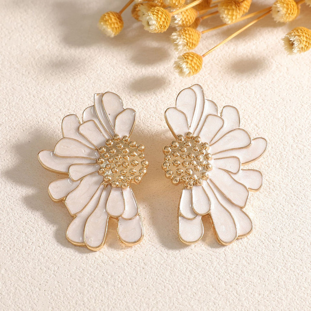 Women’s earrings in floral, artistic design Nin Boutique