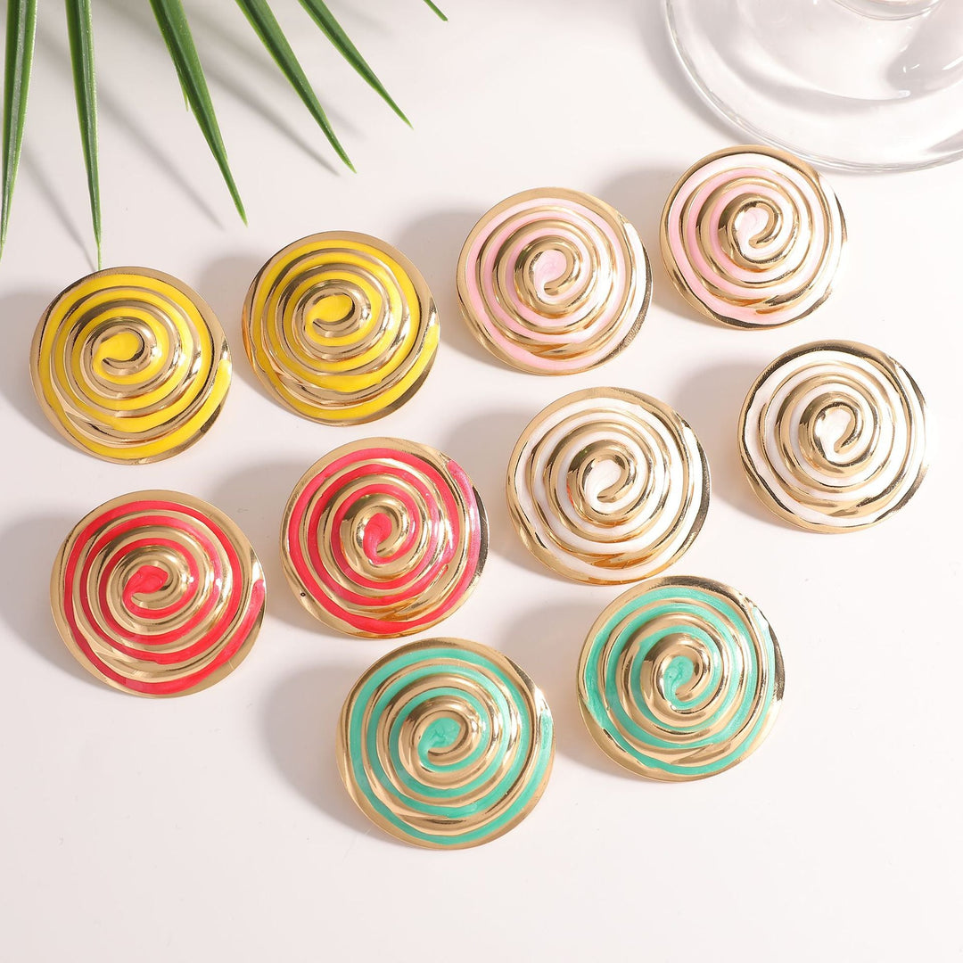 Women's earrings in elegant spiral design Nin Boutique