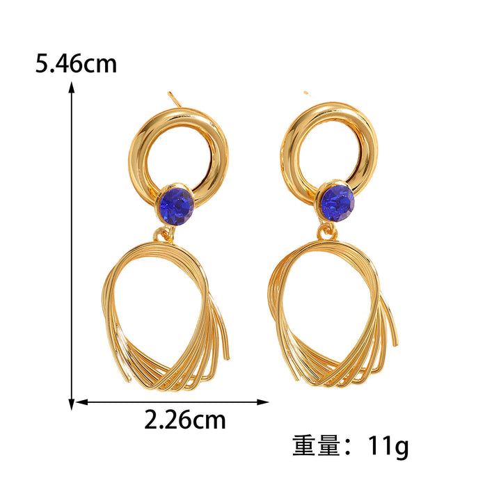 Women's earrings with elegant, curved wire design Nin Boutique