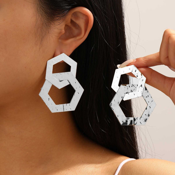 Women's earrings in artistic, geometric design Nin Boutique