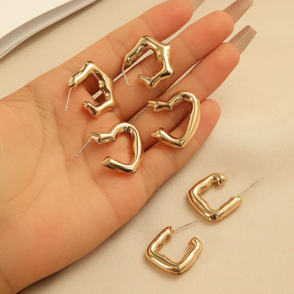 Women's earrings with organic design Nin Boutique