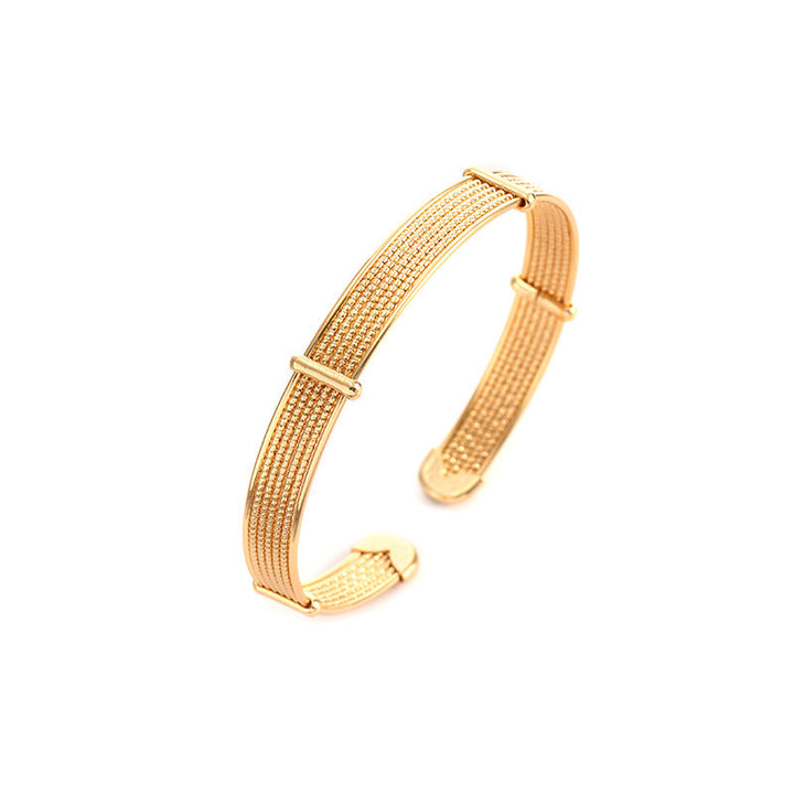 Women's Open Bangle with Elegant Structural Design Nin Boutique