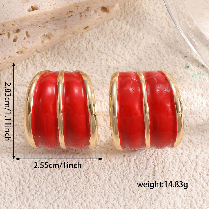 Women’s earrings in modern, textured design Nin Boutique