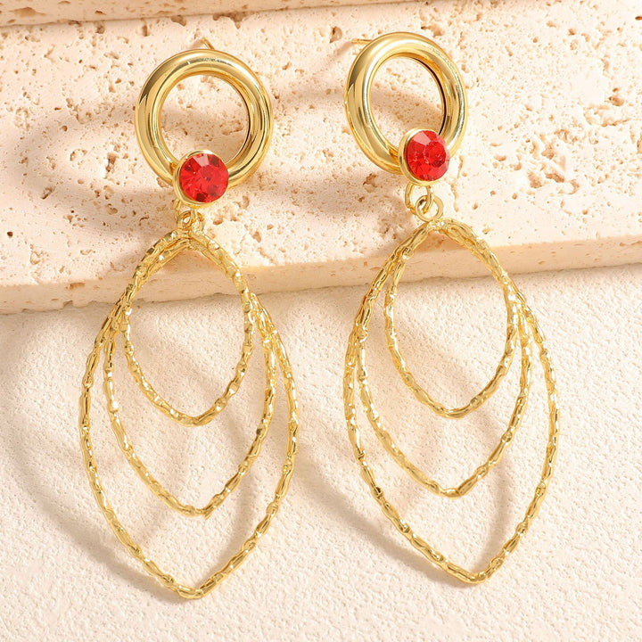 Women’s earrings with luxurious, layered design Nin Boutique