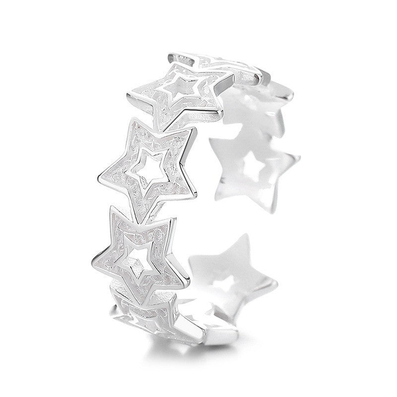 Women's Ring with Sparkling Star Pattern Nin Boutique