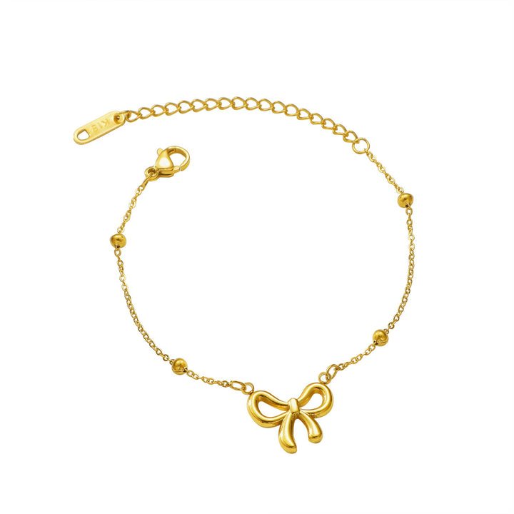 Women’s ankle bracelet with charming butterfly pendant Nin Boutique