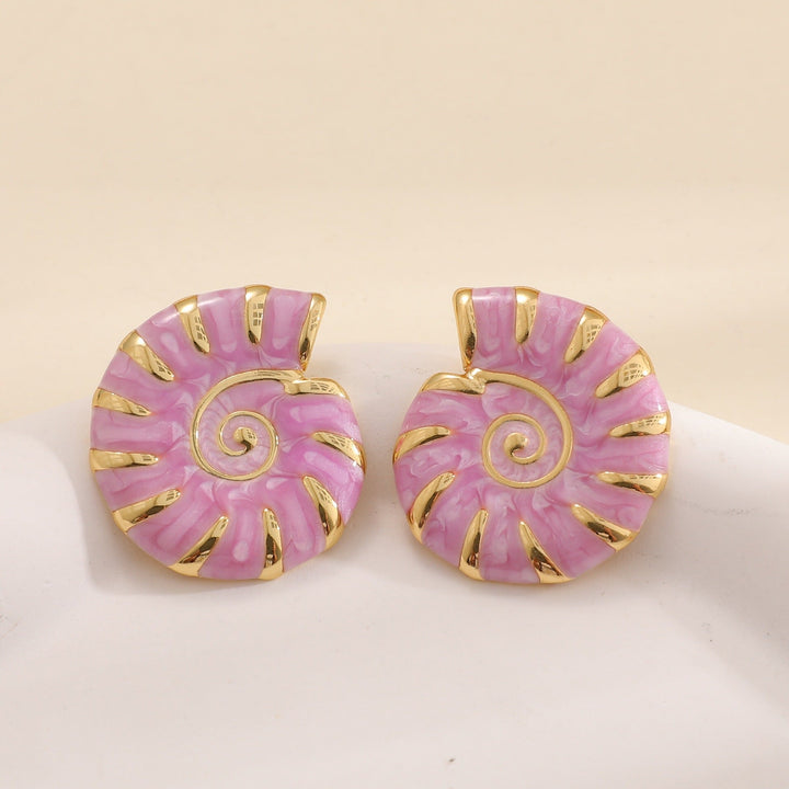 Women's earrings in elegant Nautilus design Nin Boutique