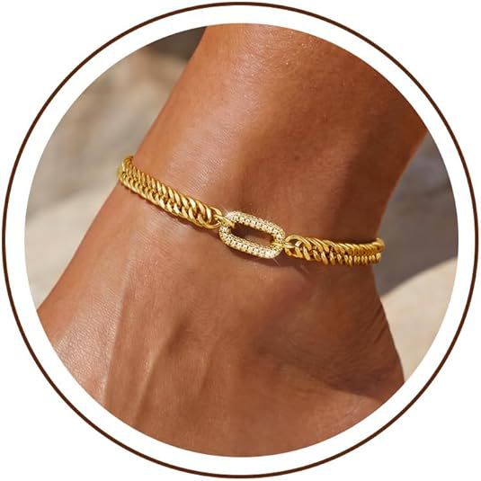 Women's Anklet with Maritime Star Pendant and Pearl Accent Nin Boutique