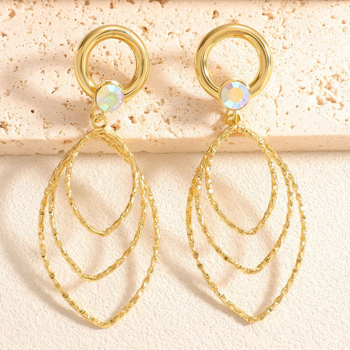 Women’s earrings with luxurious, layered design Nin Boutique