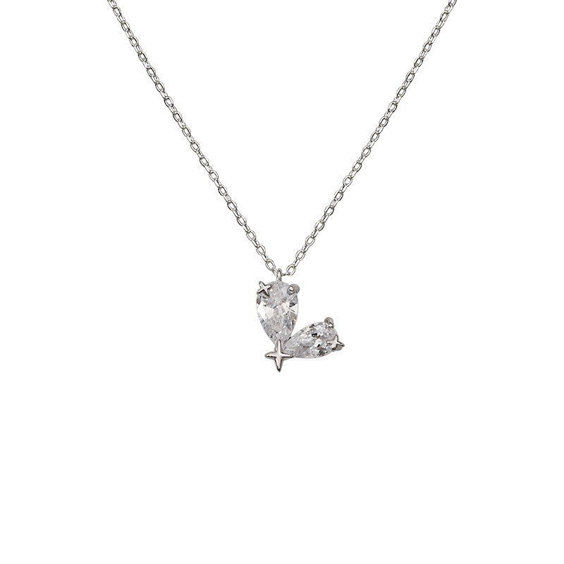 Women's delicate necklace with filigree butterfly pendant Nin Boutique