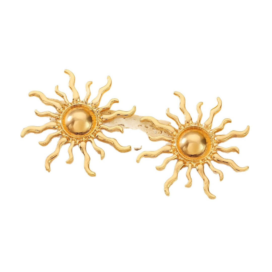 Ladies' earrings in artistic sun design Nin Boutique