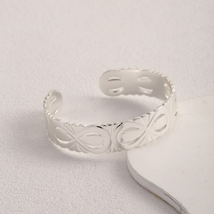 Women's Open Bangle with Elegant Structural Design Nin Boutique
