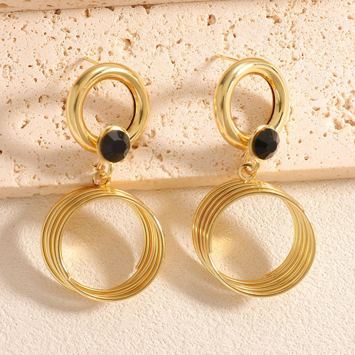 Women's earrings with elegant spiral design Nin Boutique