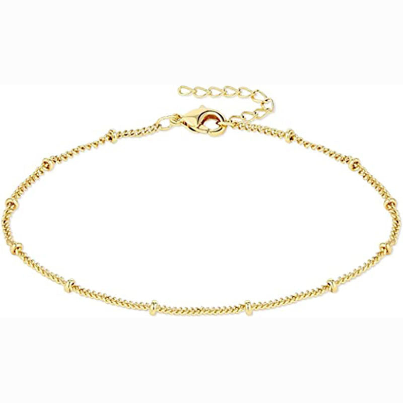 Women's fashionable anklet with elegant links and glitter accents Nin Boutique
