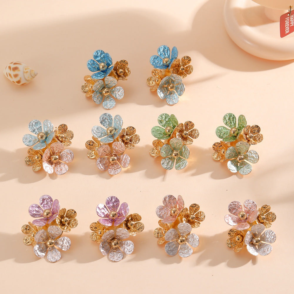 Women's earrings with artistic floral motifs Nin Boutique