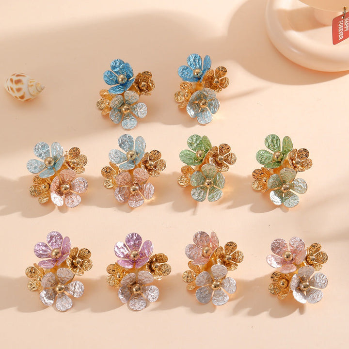 Women's earrings with artistic floral motifs Nin Boutique