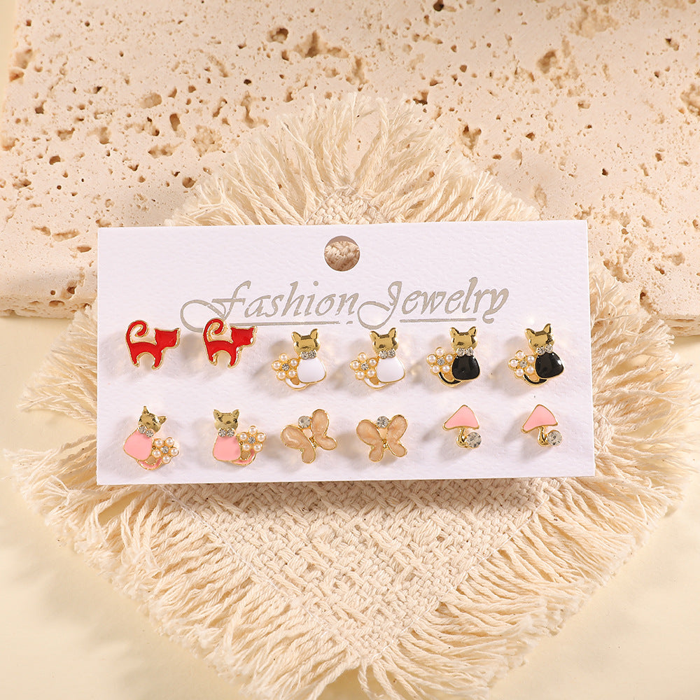 Women’s Earrings Set with Fruity Design Nin Boutique