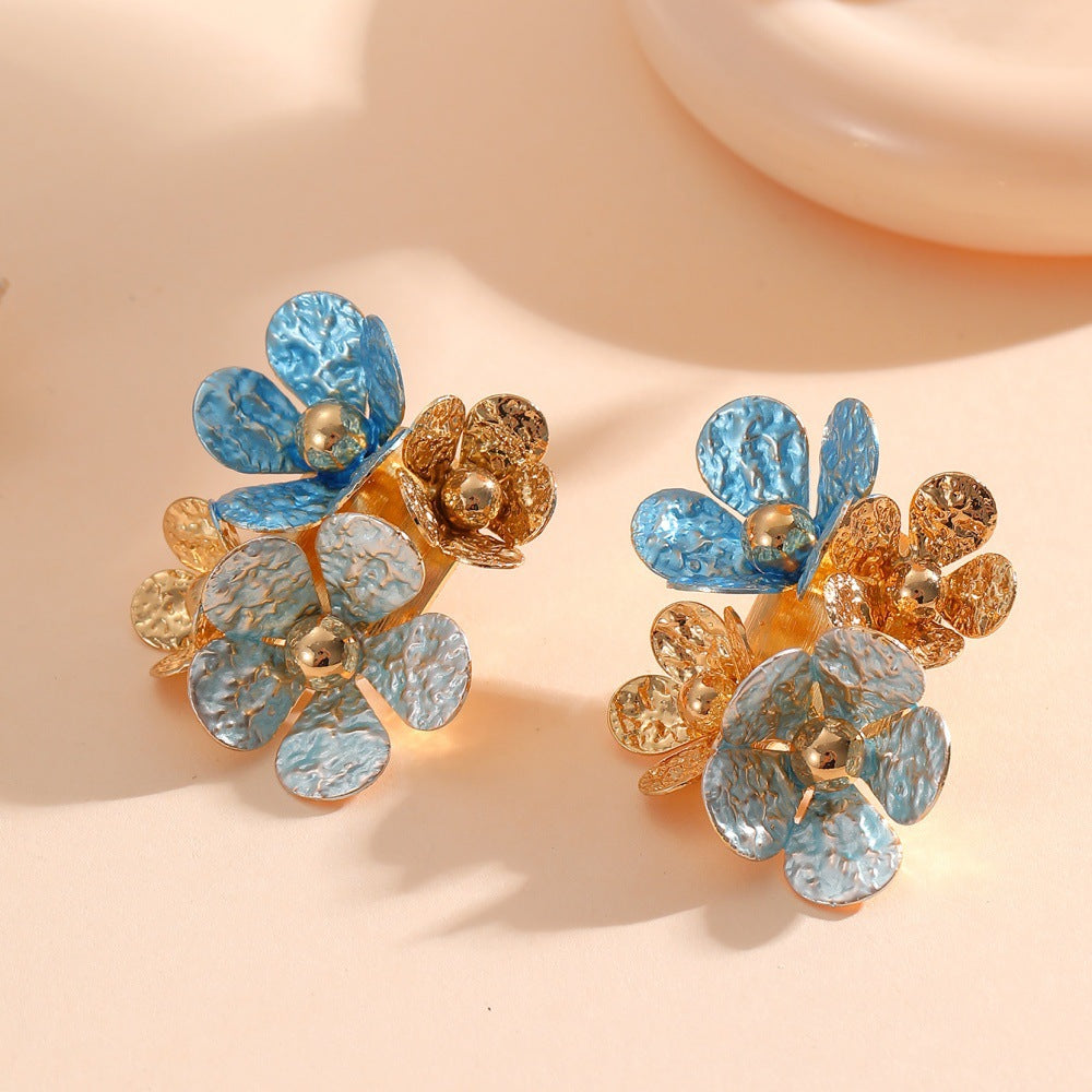 Women's earrings with artistic floral motifs Nin Boutique