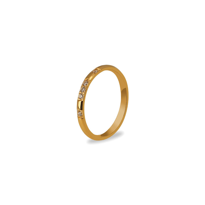 Ladies ring with sparkling zirconia stones and elegant design Nin Boutique