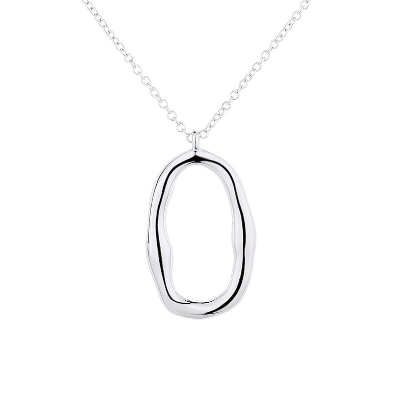 Ladies necklace with modern, organic pendant Nin Boutique
