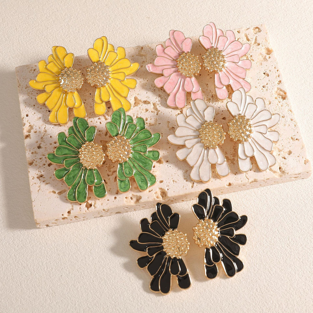 Women’s earrings in floral, artistic design Nin Boutique