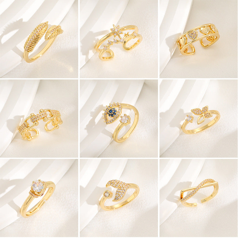 Women's ring with sparkling zirconia Nin Boutique
