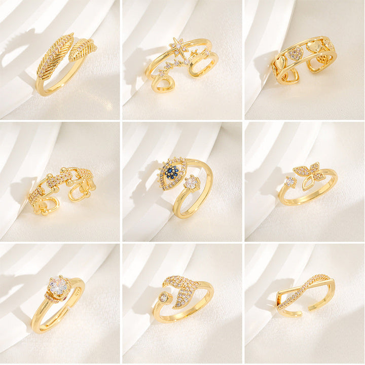 Women's ring with sparkling zirconia Nin Boutique