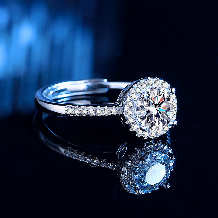 Women's ring with sparkling crystal and delicate decoration Nin Boutique