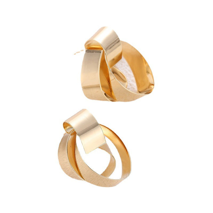 Women’s earrings made of high-quality stainless steel with modern knot design Nin Boutique