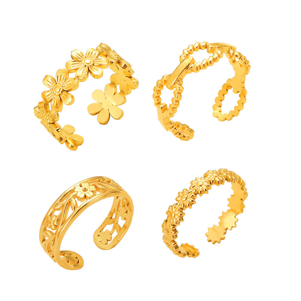 Ladies Ring with Curved Design Nin Boutique
