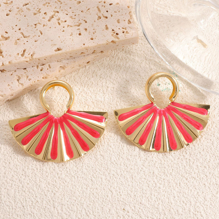 Ladies earrings in elegant fan design Nin Boutique