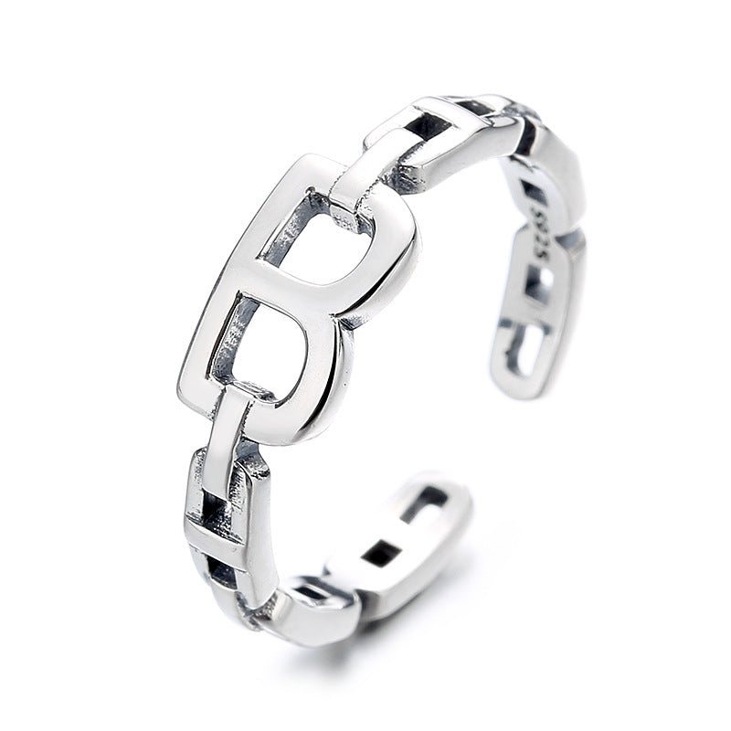 Women's Open Ring with Modern Design and Unique Symbol Nin Boutique