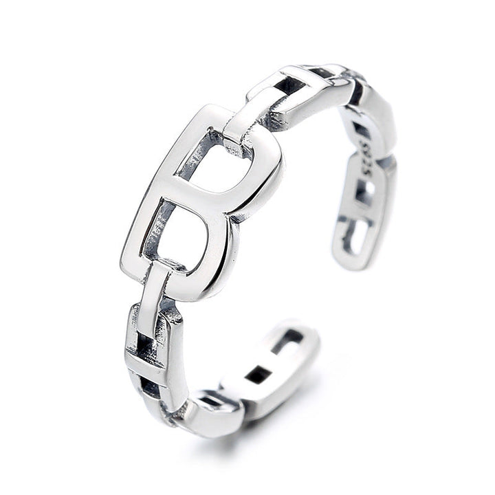 Women's Open Ring with Modern Design and Unique Symbol Nin Boutique