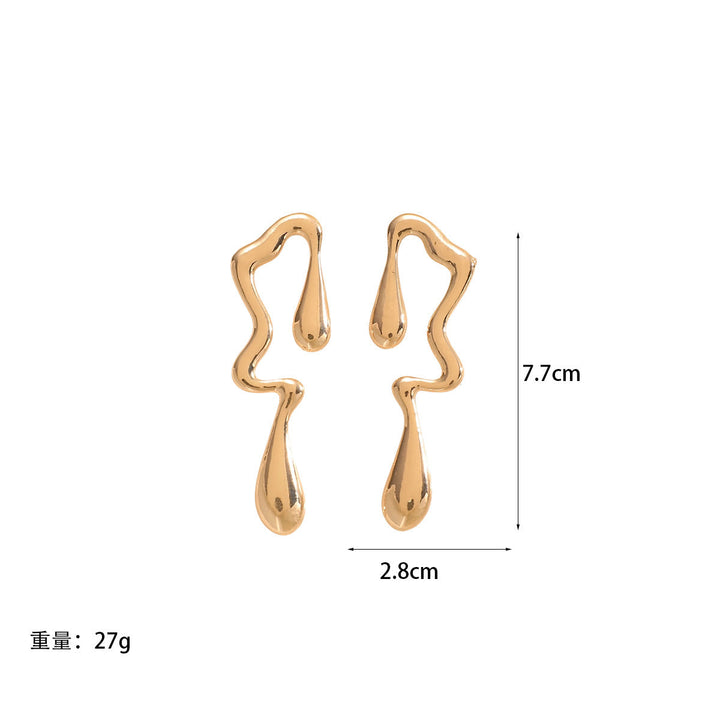 Women's earrings with organic, flowing design Nin Boutique