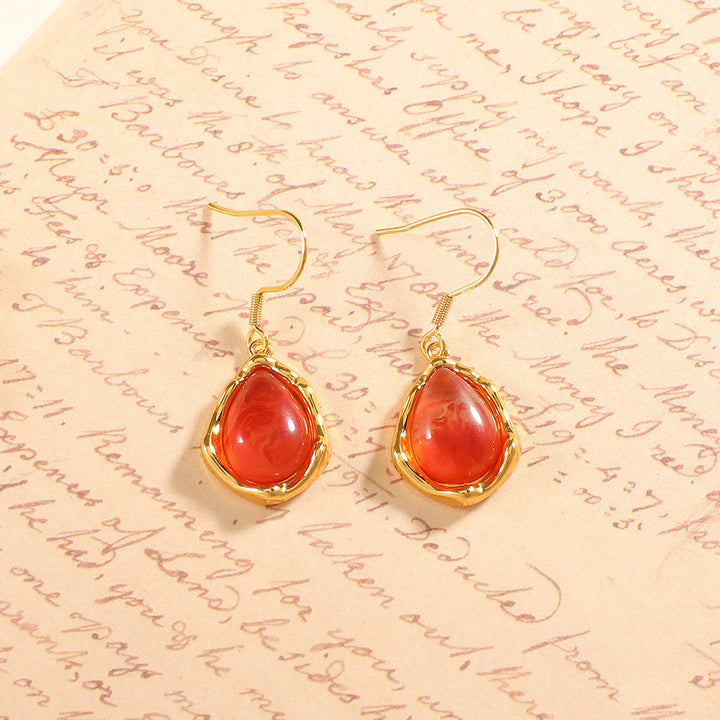 Women's earrings with artistic, drop-shaped design Nin Boutique