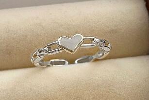 Women Open Ring in Modern Heart Design Nin Boutique