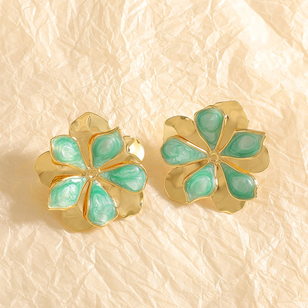 Ladies Earrings with intricate floral motif Nin Boutique