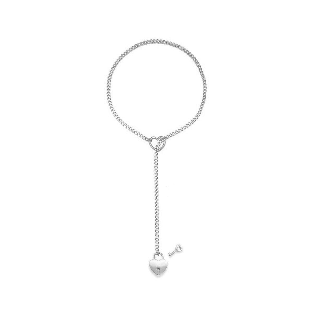 Ladies ankle bracelet with heart pendant and elegant chain design Nin Boutique