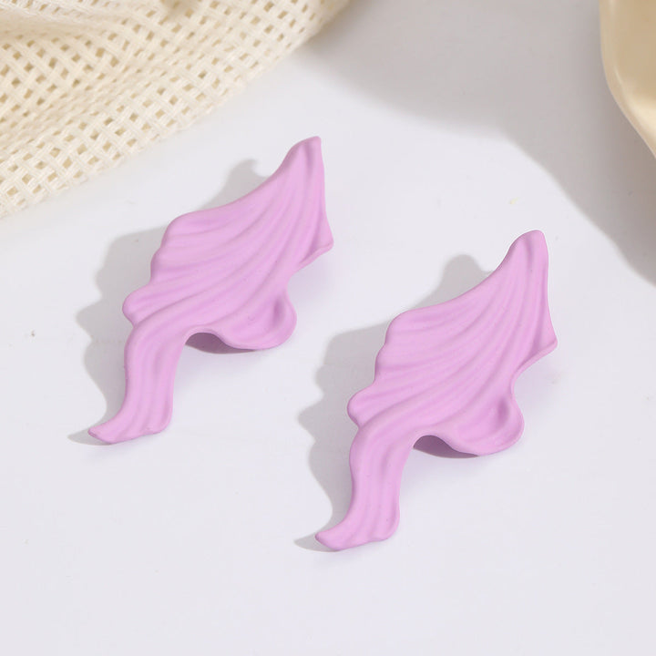 Women’s Earrings with Elegant Wave Pattern Nin Boutique